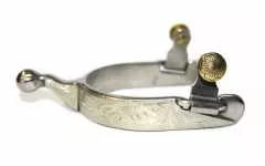 KS Stainless Steel Show Westernsporen Kugelsporen kurz